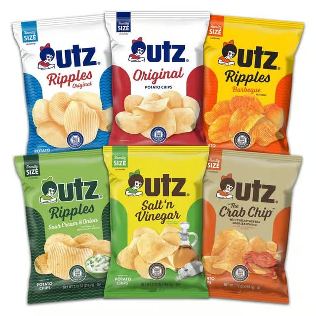 Plain or BBQ Potato Chips.