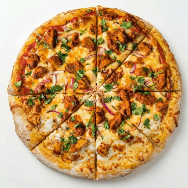 Chicken Tikka Pizza.