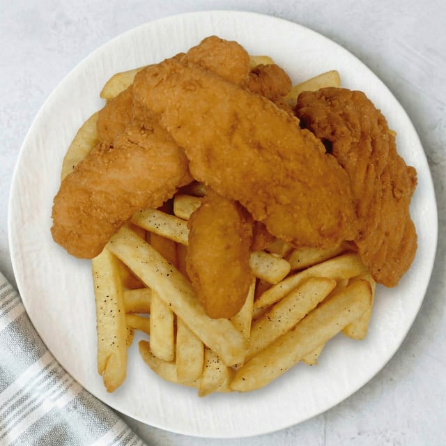 Chicken Tenders with Fries.